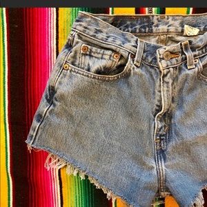 Vintage Levi Denim High Rise Shorts